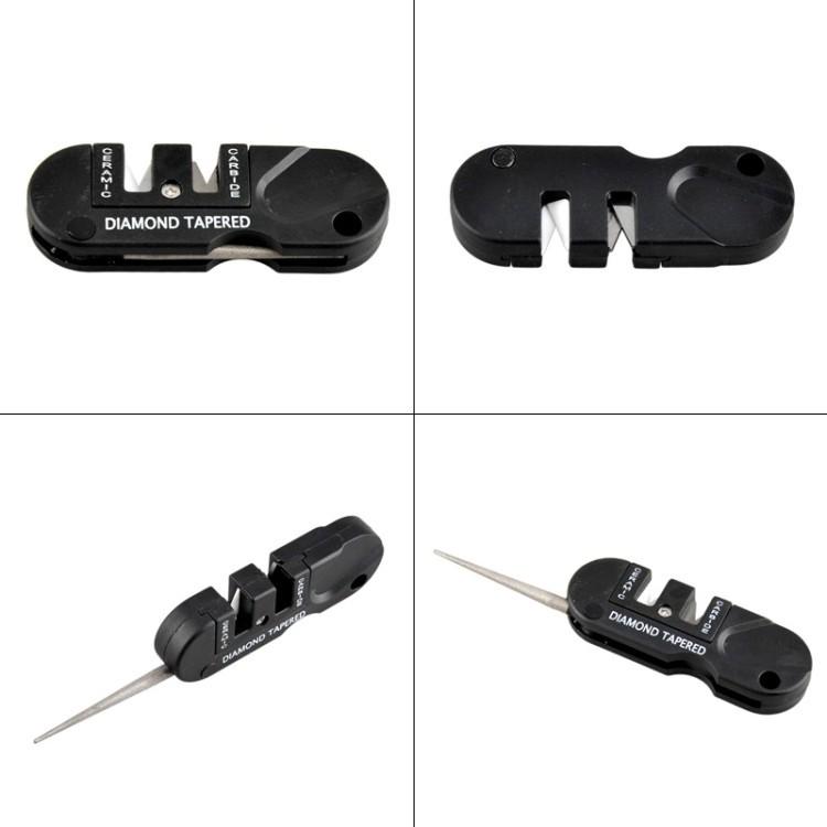 3in1小型ナイフ シャープナー ポケットサイズ 研ぎ器 携帯便利