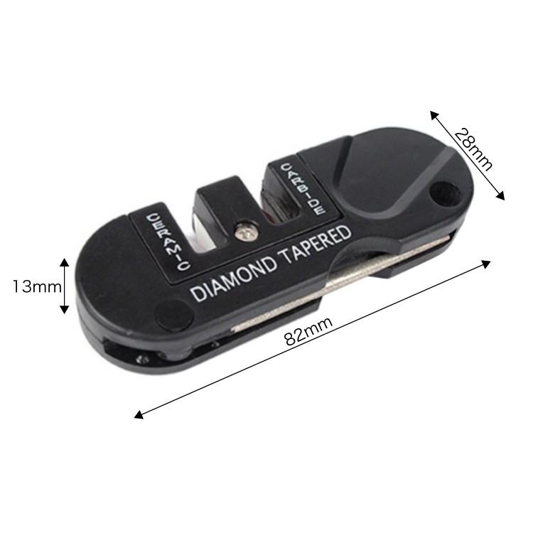 3in1小型ナイフ シャープナー ポケットサイズ 研ぎ器 携帯便利