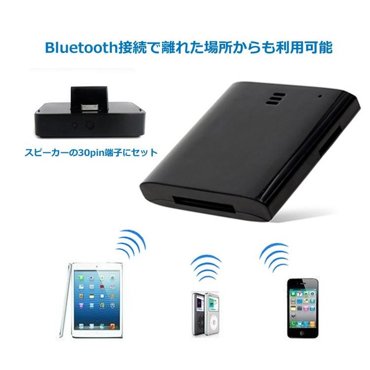 BLUETOOTH対応オーディオレシーバー 30PINアダプタ ワイヤレス音楽受信
