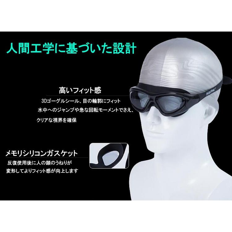 大人用ゴーグル 大幅レンズ UVカット 水中メガネ 曇り防止 水漏れ対策 広角視野 スイミングゴーグル LP-KGL03 : ライフパワー ...