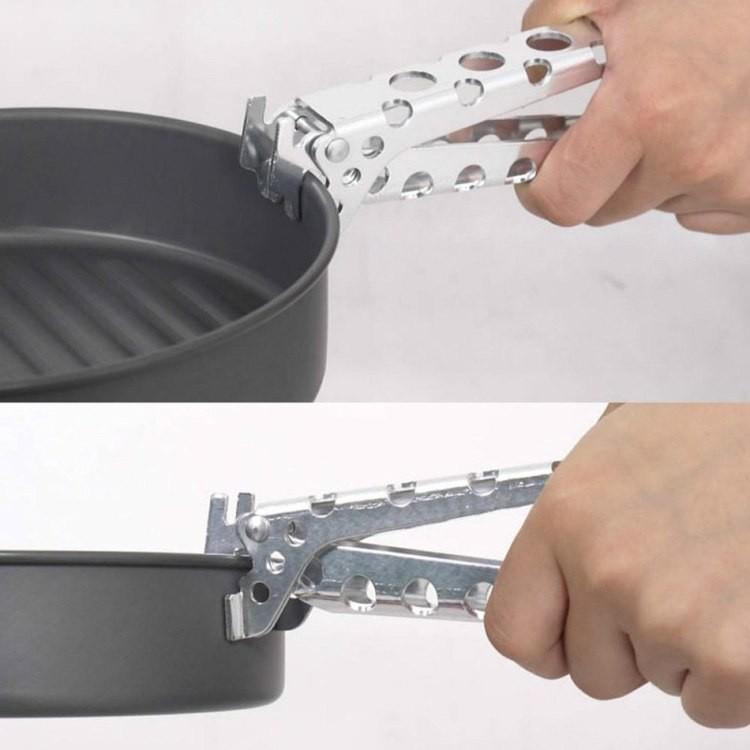 クッカー用鍋つかみ 軽量アルミ製 鍋用取っ手 パンハンドラー 耐久性