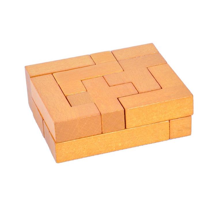 木製パズル13ピース 木のおもちゃ 知育 大人も楽しめる 木箱付き