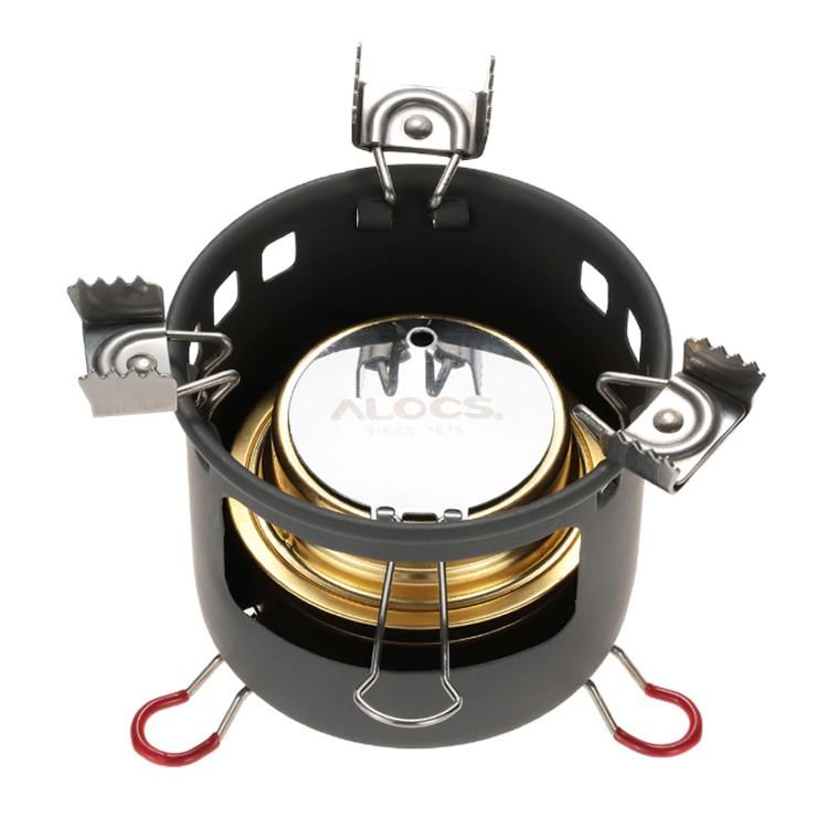 Alocs ゴトク 五徳 付アルコールバーナー シングルバーナー 滑り止め キャンプストーブ アウトドア 防風 熱効率抜群 防災 ブラケットセット Lp Alocsb13 Lp ライフパワーショップ 通販 Yahoo ショッピング