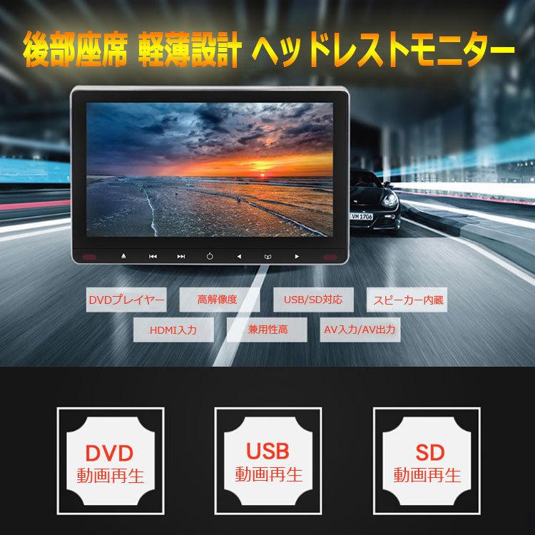11.6インチ 大画面 車載用モニター DVDプレイヤー USB mciroSD対応