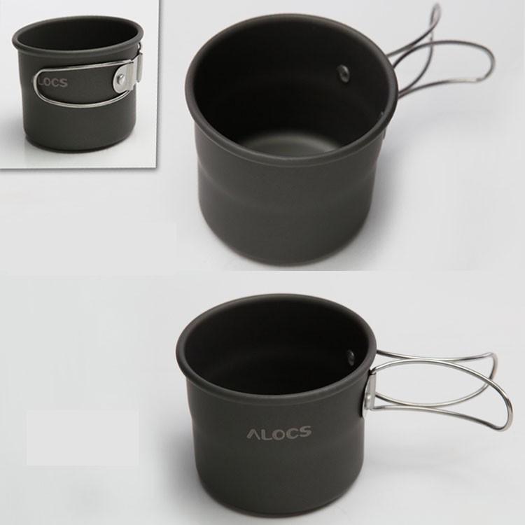 Alocs アルミニウムコップ ポータブルカップ 酸化アルミニウム 軽量 アウトドア キャンプ 登山 ピクニックなどなどに 折りたたみ取っ手 Lp Aloc402tw Lp ライフパワーショップ 通販 Yahoo ショッピング