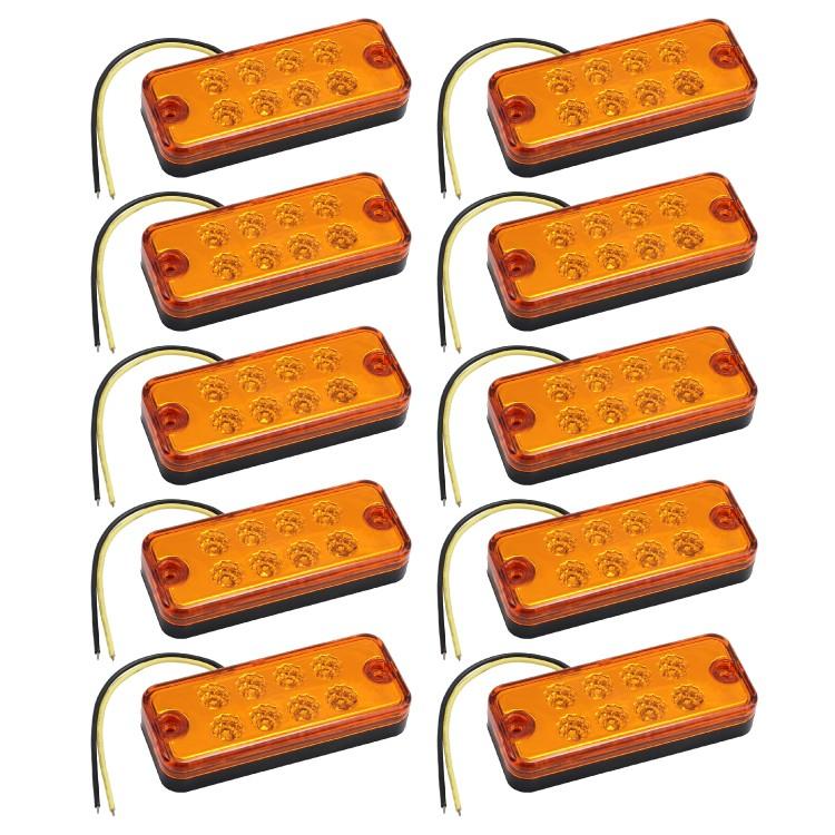 サイドマーカー　LED　イエロー　８個 Amazon | X-STYLE サイドマーカー led 12V 24V 白 トラック マーカー