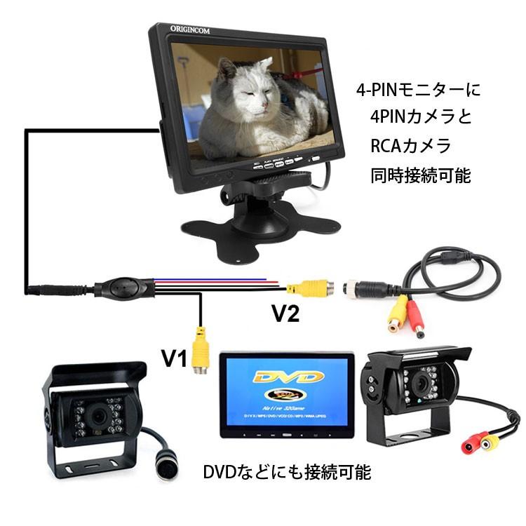 4pin メス Rca メス Dc電源 オス 変換アダプタ 映像 電源ケーブル 車載モニターとバックカメラの接続に 同軸ケーブルをコンポジットに変換 Lp Coax2rca Lp ライフパワーショップ 通販 Yahoo ショッピング