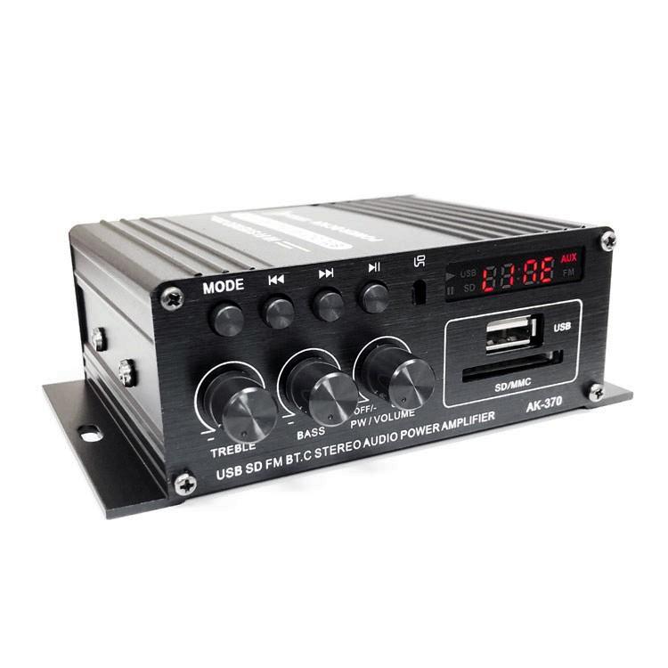 Bluetooth対応 2chオーディオアンプ 出力20W+20W USB/SDカード再生可 アルミボディ コンパクトサイズ Hi-Fiステレオアンプ 2Aアダプター/リモコン付 LP-LPAK370 :LP02832:ライフパワーショップ - 通販 - Yahoo!ショッピング Bluetooth対応 2chオーディオアンプ 出力20W+20W USB/SDカード再生可 アルミボディ コンパクトサイズ Hi-Fiステレオアンプ 2Aアダプター/リモコン付 LP-LPAK370 :LP02832:ライフパワーショップ - 通販 - Yahoo!ショッピング
