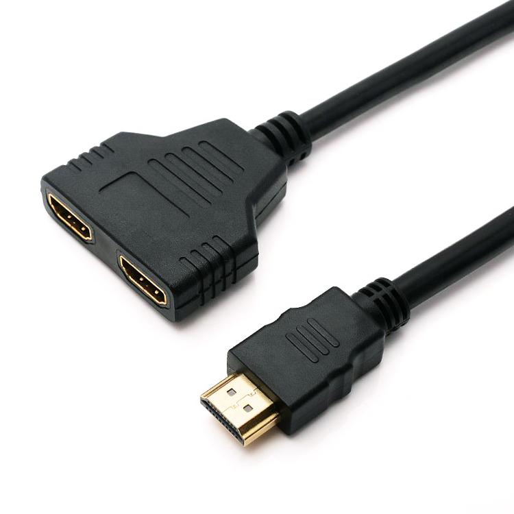 HDMI分岐ケーブル 長さ30cm 1080p フルHD対応 1入力/2出力 HDMIスプリッター 2台のモニターへ同時接続 金メッキ端子 複数モニターへの接続に LP-HDMI10801T2|lifepowershop|04