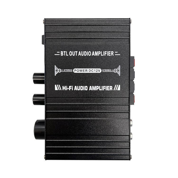 コンパクトオーディオアンプ 40W+40W 高音/低音調整 AUX/RCA入力 コンパクトオーディオアンプ 40W+40W 高音/低音調整 AUX/RCA入力