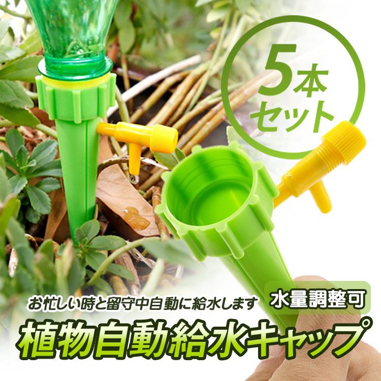 植物給水キャップ 自動給水 自動水やり器 散水 水やり 水遣り器 挿す