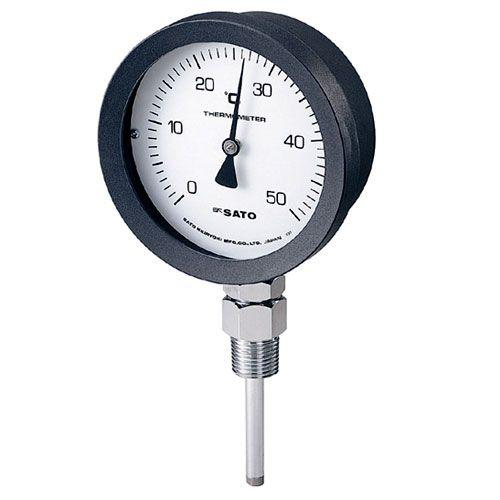 佐藤計量器 バイメタル温度計 BM-S-100P （0〜100℃ 【DeltaTrak】 L=50mm） 2085-12
