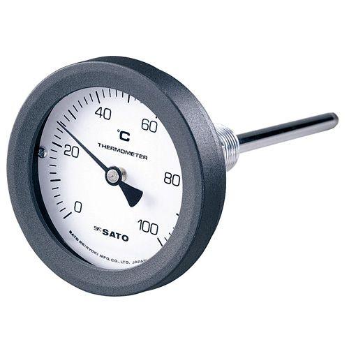 佐藤計量器 バイメタル温度計 BM-T-75P （0〜200℃ L=100mm） 【ジョージ
