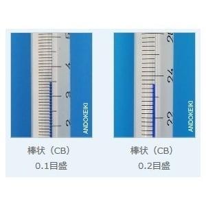 新品/送料無料 安藤計器 水銀ゼロ標準温度計 棒状 （検査成績書付） 1-NM-S90-VC （0〜30℃）
