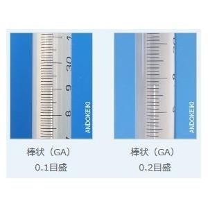 新品/送料無料 安藤計器 水銀ゼロ標準温度計 棒状 （検査成績書付） 1-NM-S90-VC （0〜30℃）