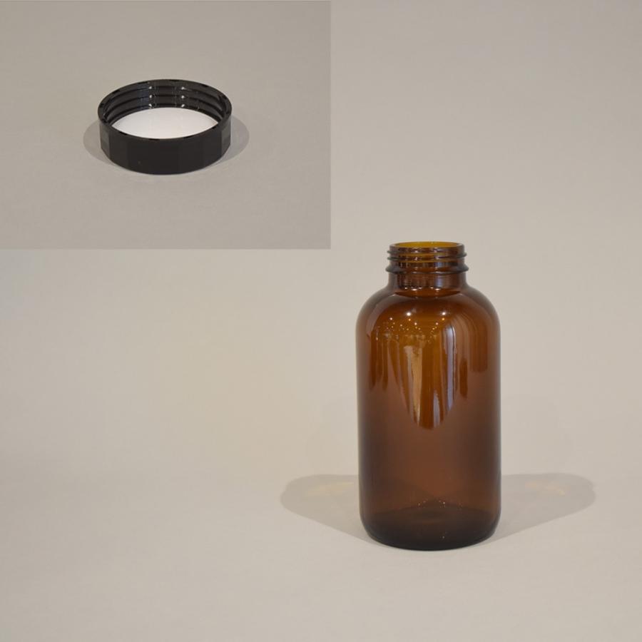 サンプラテック 硝子瓶（広口茶色）キャップ付 890mL（20本入） 30965 1箱（20本） : 生活計量(ライフスケール) - 通販 ...