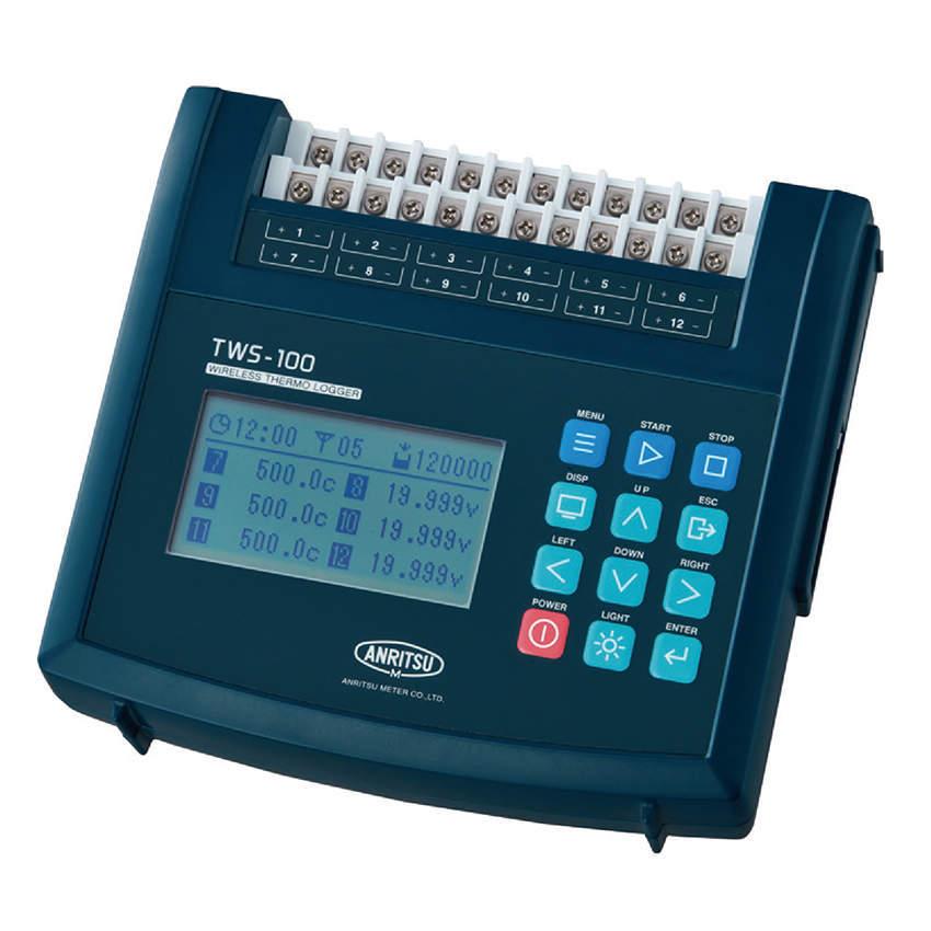 安立計器 メモリ付温度計 ワイヤレスサーモロガー TWS-100
