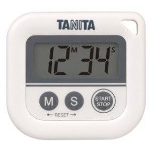 タニタ 丸洗いタイマー100分計 （ホワイト） TD-376N｜lifescale