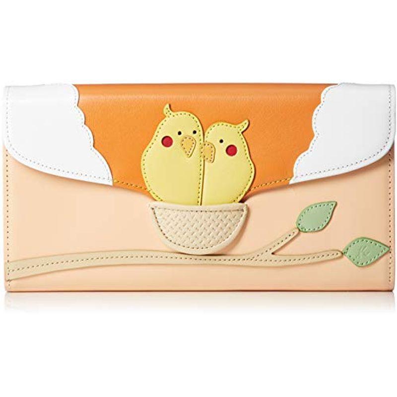 正規品 赤 サーモン オレンジ 個性的 ユニーク 鳥 Ph0454 飛び出す絵本のようなデザイン 財布 キタムラ 財布 Meorboston Org