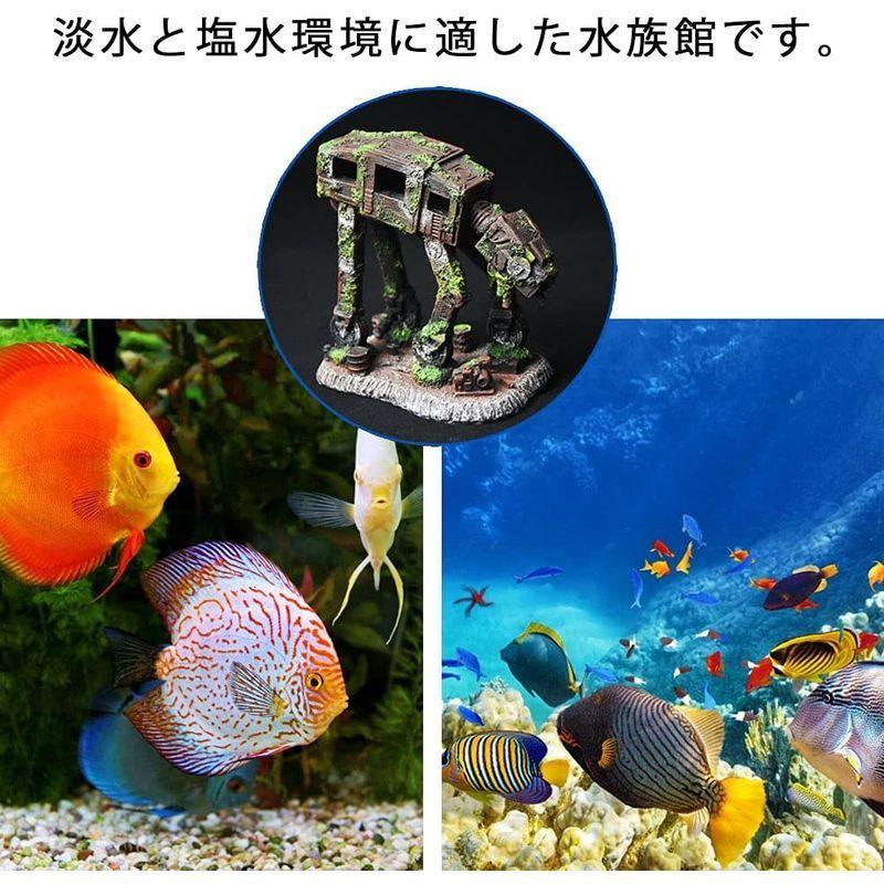 水槽 インテリア 置物 飾りの城 アクアリウム オーナメント 古城 エアバブラー魚の水槽の装飾ベタの魚の装飾中小魚のアクセサリーの装飾ベタの 砂 ソイル I Drain Be