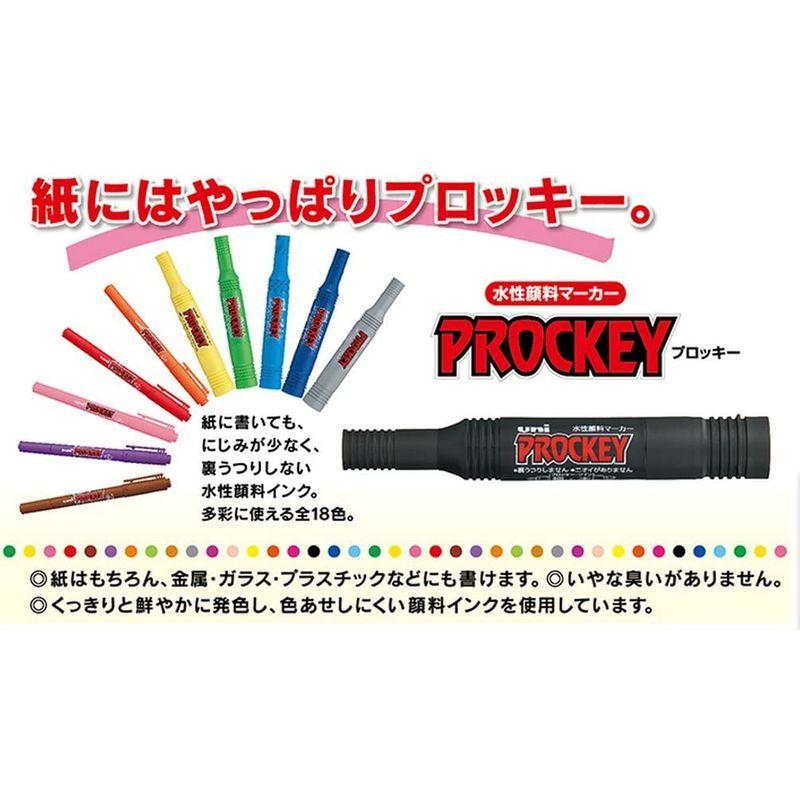 三菱鉛筆 水性ペン プロッキーツイン 極細 PM120T.37 灰色 10本 通販