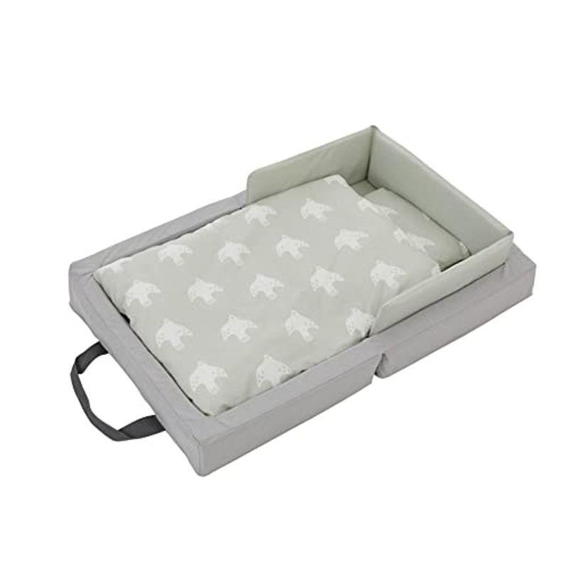 カトージ 抗菌・抗ウイルス加工生地使用 折りたたみベビーミニ布団(グレー) 05125