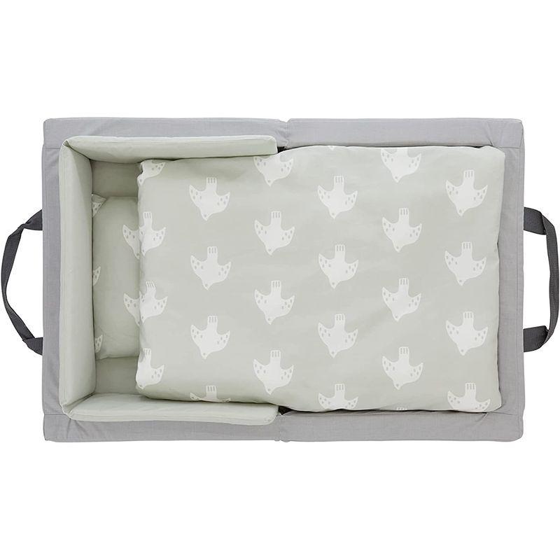 カトージ 抗菌・抗ウイルス加工生地使用 折りたたみベビーミニ布団(グレー) 05125 抗菌 抗ウイルス加工生地使用 折りたたみベビーミニ布団 グレー