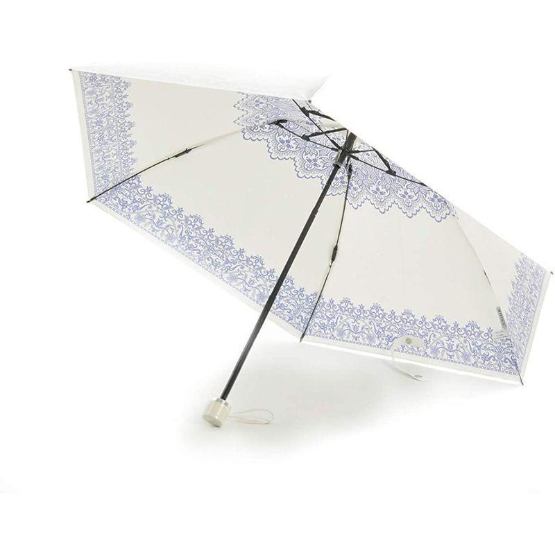 UVION (ユビオン) プレミアム ホワイト 日傘 UVカット マイナス10度 折りたたみ 傘 晴雨兼用 超軽量 レース ブルー 折りたたみ 晴雨兼用 UVION ユビオン プレミアム ホワイト 日傘 UVカット マイナス10度 傘 超軽量 レース ブルー 　 サイズ 親骨