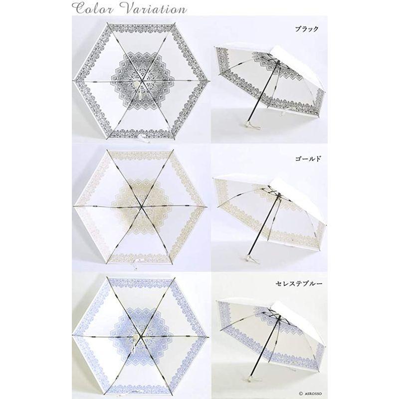 UVION (ユビオン) プレミアム ホワイト 日傘 UVカット マイナス10度 折りたたみ 傘 晴雨兼用 超軽量 レース ブルー 折りたたみ 晴雨兼用 UVION ユビオン プレミアム ホワイト 日傘 UVカット マイナス10度 傘 超軽量 レース ブルー 　 サイズ 親骨