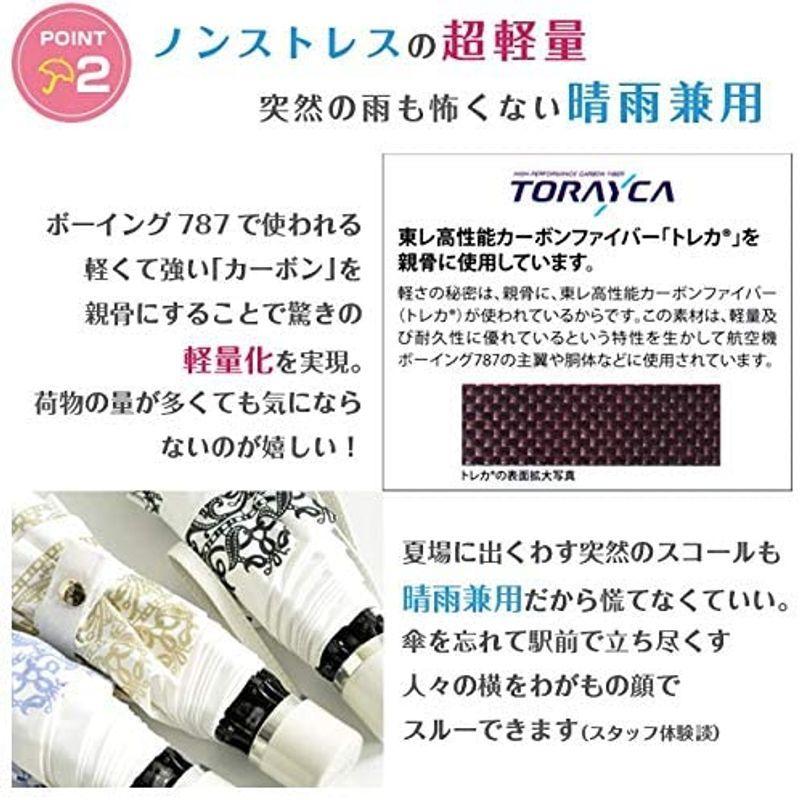 UVION (ユビオン) プレミアム ホワイト 日傘 UVカット マイナス10度 折りたたみ 傘 晴雨兼用 超軽量 レース ブルー 折りたたみ 晴雨兼用 UVION ユビオン プレミアム ホワイト 日傘 UVカット マイナス10度 傘 超軽量 レース ブルー 　 サイズ 親骨