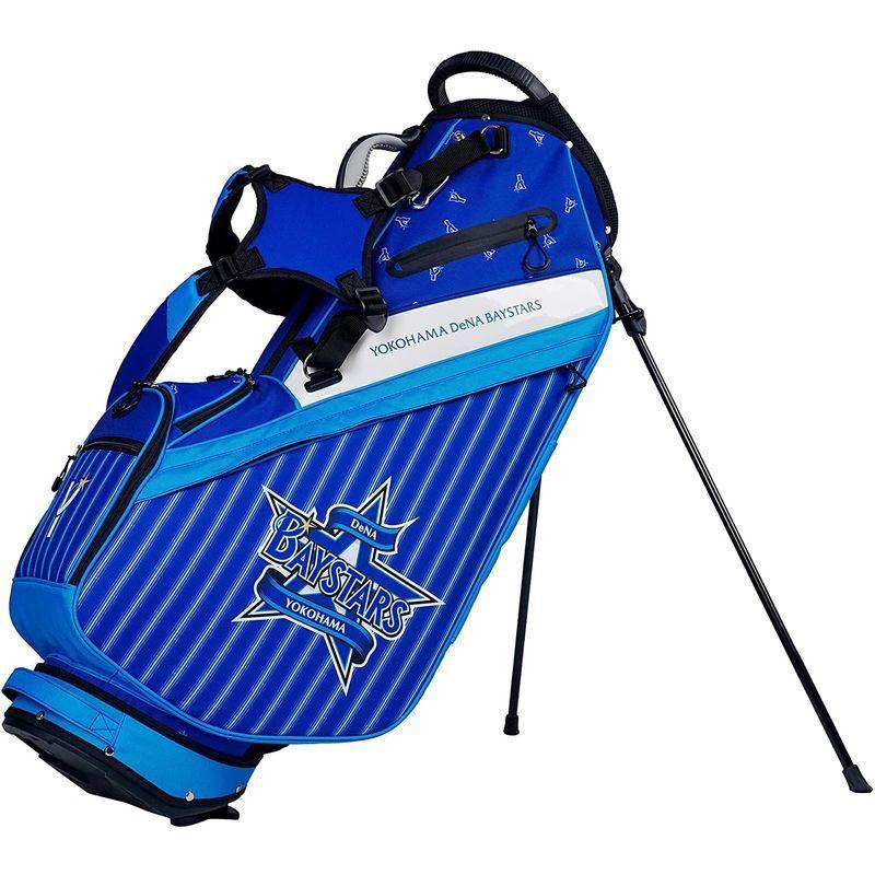 レザックス キャディバッグ 横浜DeNAベイスターズ 9.5型スタンドバッグ ブルー YBCB-1426 キャディバッグ 横浜DeNAベイスターズ 5型スタンドバッグ ブルー YBCB サイズ
