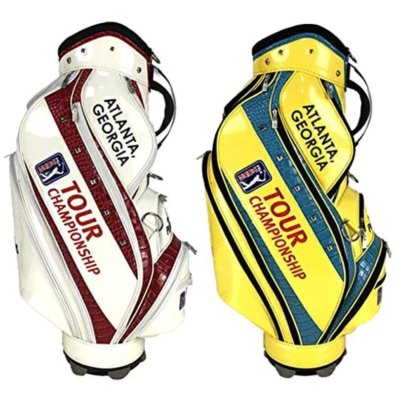 PGA TOUR キャディバッグ CB-3513 (イエロー/ターコイズブルー)