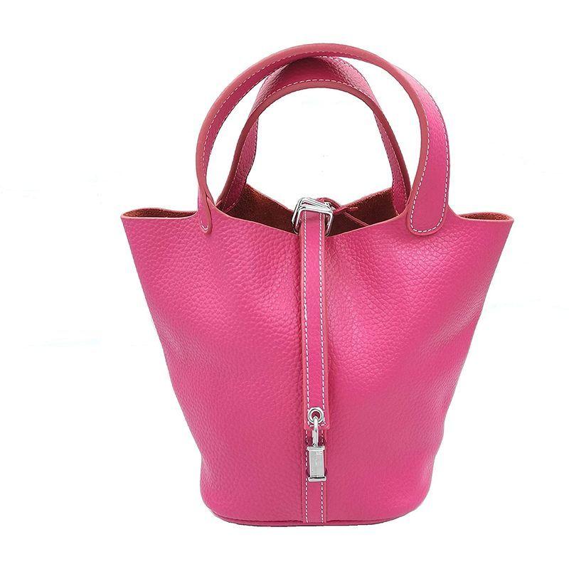 Pmサイズ レディース 本革トート キューブ バッグ 本革トート ハンドバッグ ローズピンク バッグ エコバック キューブ 還元屋オリジナル トートバッグ ライフシフトストア