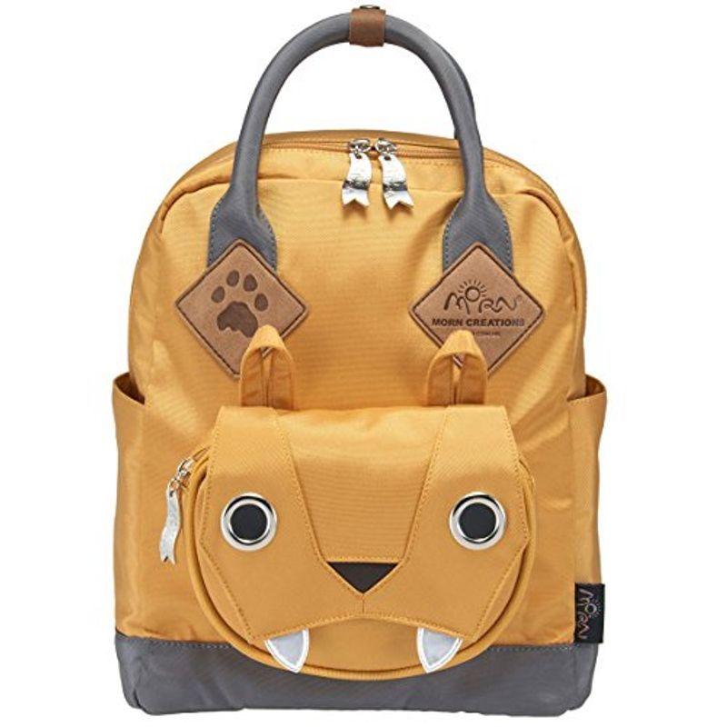 MORN CREATIONS ビッグキャット スクールバッグ Mサイズ モーンクリエイションズ トラ ライオン リュック マスタード