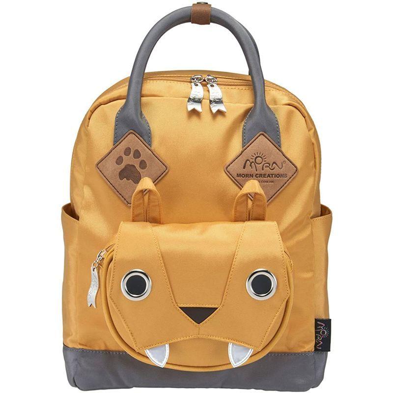 MORN CREATIONS ビッグキャット スクールバッグ Mサイズ モーンクリエイションズ トラ ライオン リュック マスタード CREATIONS モーンクリエイションズ ビッグキャット スクールバッグ Mサイズ トラ ライオン リュック マスタード