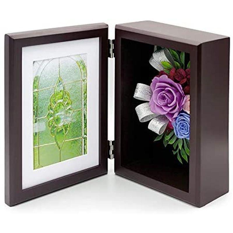 秋冬の主役◎ プリザーブドフラワー 「フォトフレーム レクイエム ブラウン」お供え花 フラワー 供花 お悔やみ 仏花 写真立て 【Y1717961146】(9214円)