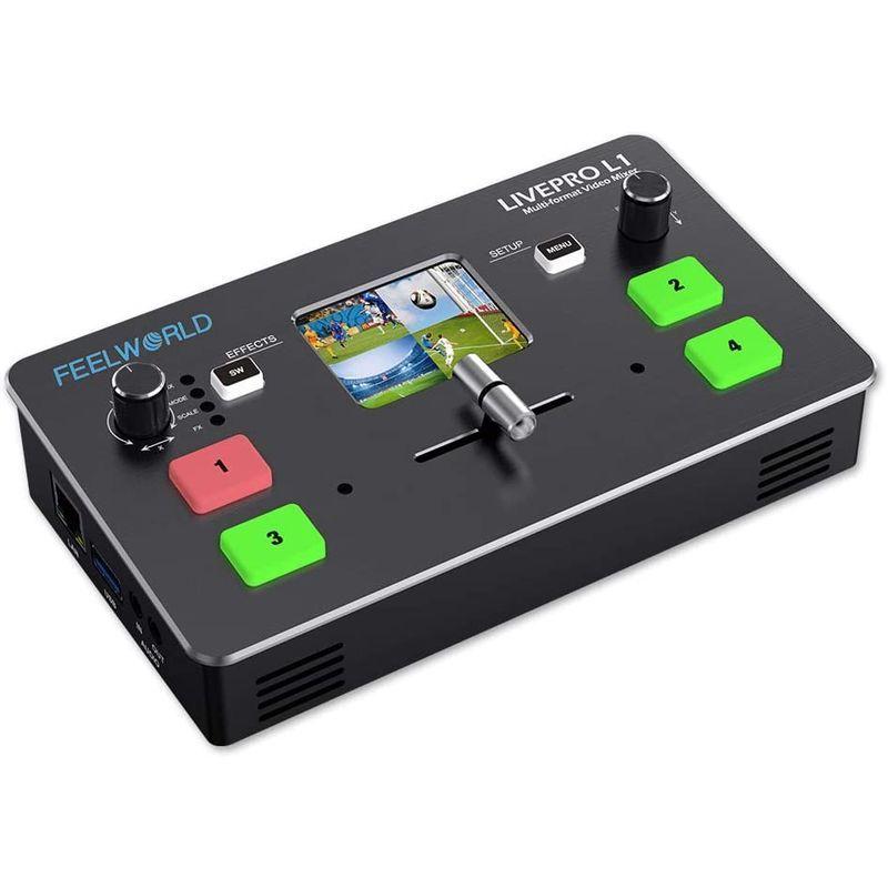 中古 Feelworld LIVEPRO L1 V1 HD4チャンネルライブプロダクションビデオスイッチャー4xHDMI入力 USB3.0インター 【7059899342】(25154円)