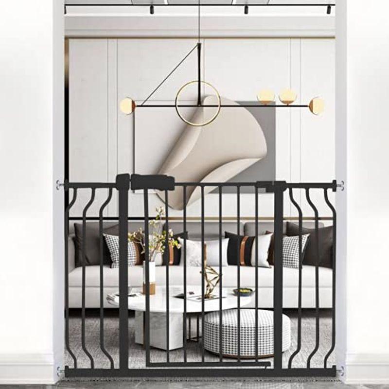 エルフ ベビー(Fairy Baby) ベビーゲート 階段上 ペットゲート ベビーフェンス 突っ張り式 オートクローズ機能 ビデオ付き 扉開