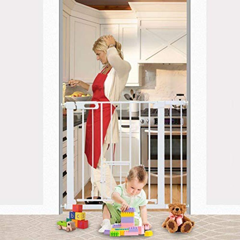 エルフ ベビー(Fairy Baby) ベビーゲート ペットゲート 階段 ベビーフェンス 突っ張り式 ダブルロック オートクローズ機能 前後