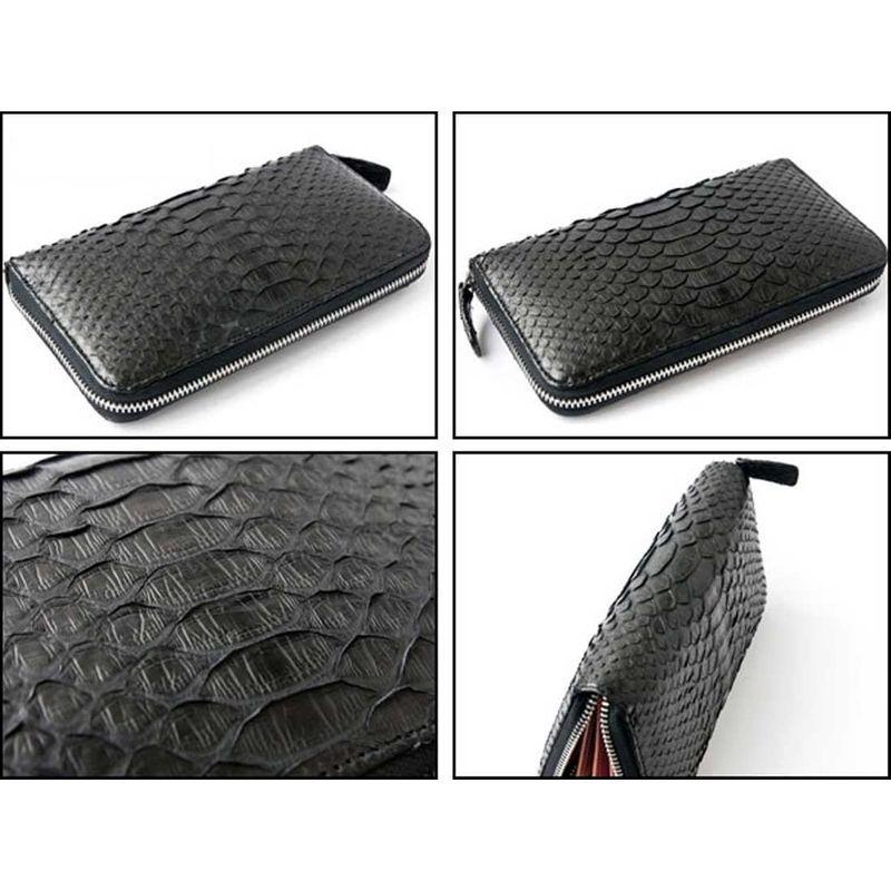 GODANE (ゴダン) ダイヤモンドパイソンラウンドファスナー長財布sppw8005cl/BK ブラック/ 黒 ゴダン ダイヤモンドパイソンラウンドファスナー長財布sppw8005cl/BK ブラック/ 黒