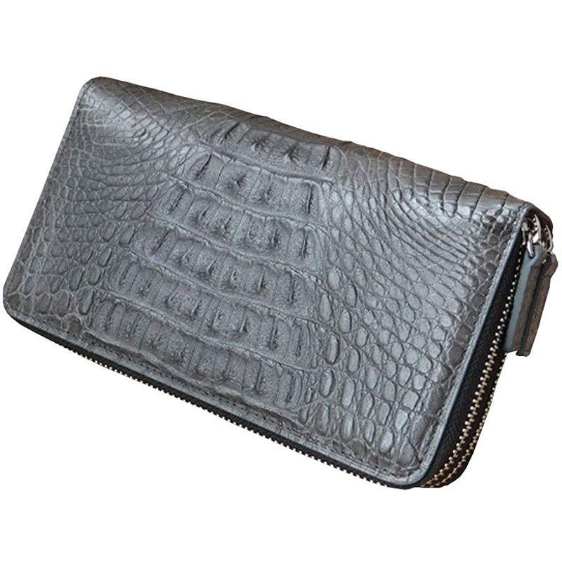 GODANE (ゴダン) Wラウンド ファスナー カイマンクロコダイル長財布 テールレザー spcw8056cpGray グレー … ファスナー GODANE ゴダン Wラウンド カイマンクロコダイル長財布 テールレザー spcw8056cpGray グレー