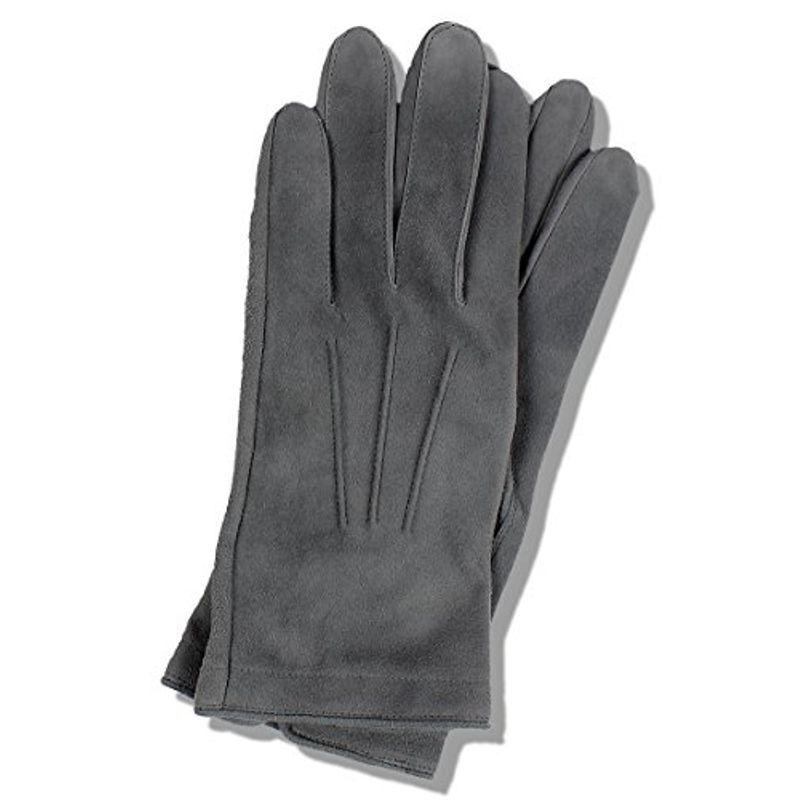 礼装 用 手袋 天然の鹿革を使用した 最高級の フォーマル 用 セーム革 手袋 (グレー) T-04