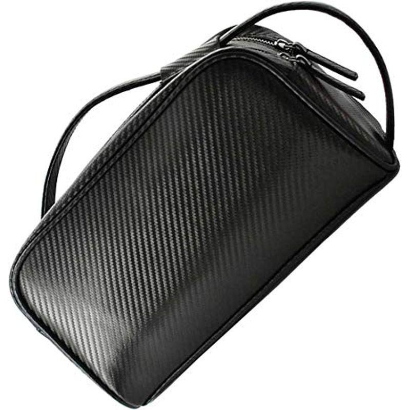 【１着でも送料無料】 ブラック セカンドバッグ 1050882-F ビジネスバッグ クラッチバッグ 小型 手持ちバッグ 革 本革 レザー ダブルファスナー メンズ セカンドバッグ