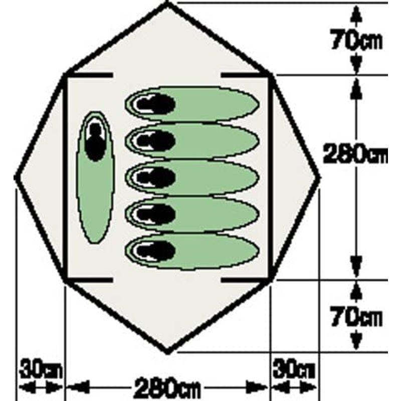 キャプテンスタッグ オルディナ スクリーンドームテント(6人用) (キャリーバッグ付) M-3118 約 オルディナ スクリーンドームテント 6人用 キャリーバッグ付 PU1000mm