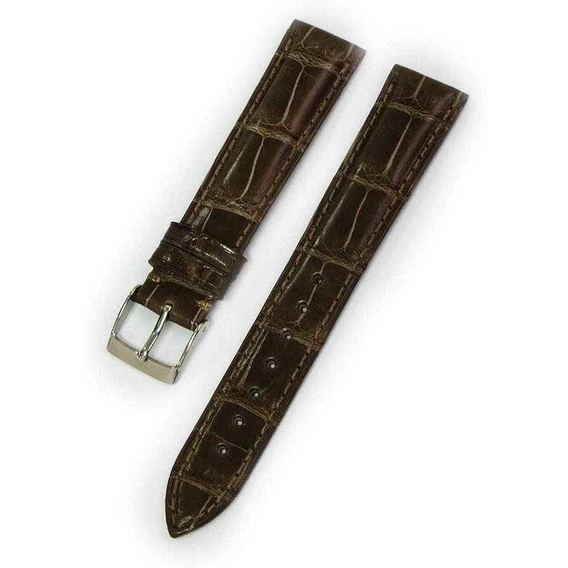 CASSISカシス ワニ革 時計ベルト 裏面防水 ADONARA CAOUTCHOUC SHINY アドナラカウチックシャイニー 18mm ファッション 腕時計、アクセサリー 腕時計用品