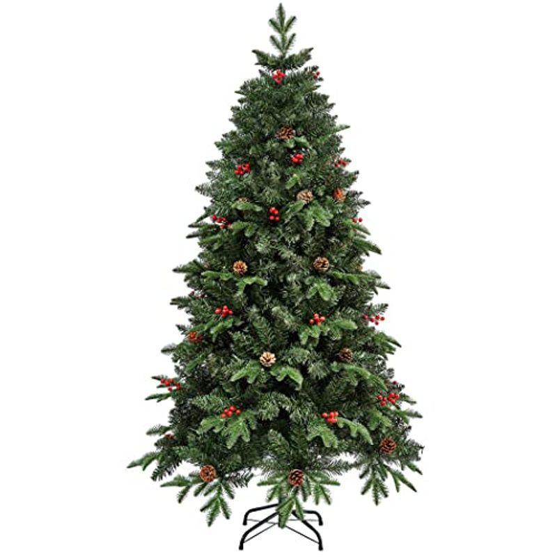 クリスマスツリー 枝大幅増量タイプ 松ぼっくり付き 180cm 赤い実付き おしゃれな 枝大幅増量タイプ クリスマスツリー ライフシフトストア 屋外照明 Ksbm 180cm オーダー メイド 値段 の