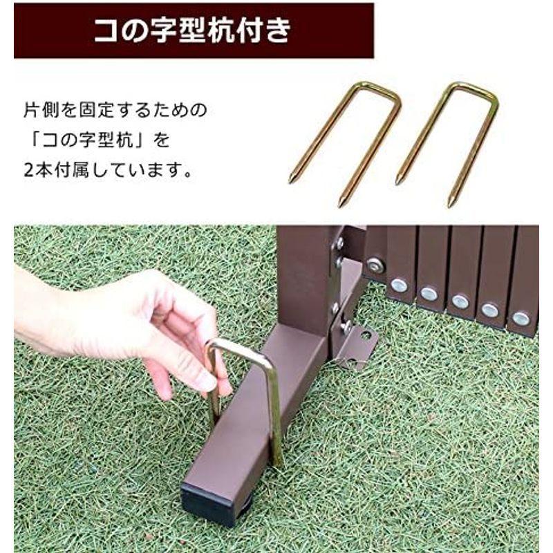 【値下げ】 アルマックス(Almax) アルミ伸縮フェンスキャスター付き(ブラウン) 高さ1m×幅5m QXG-1050N 1台 【Q2370145239】(12713円)