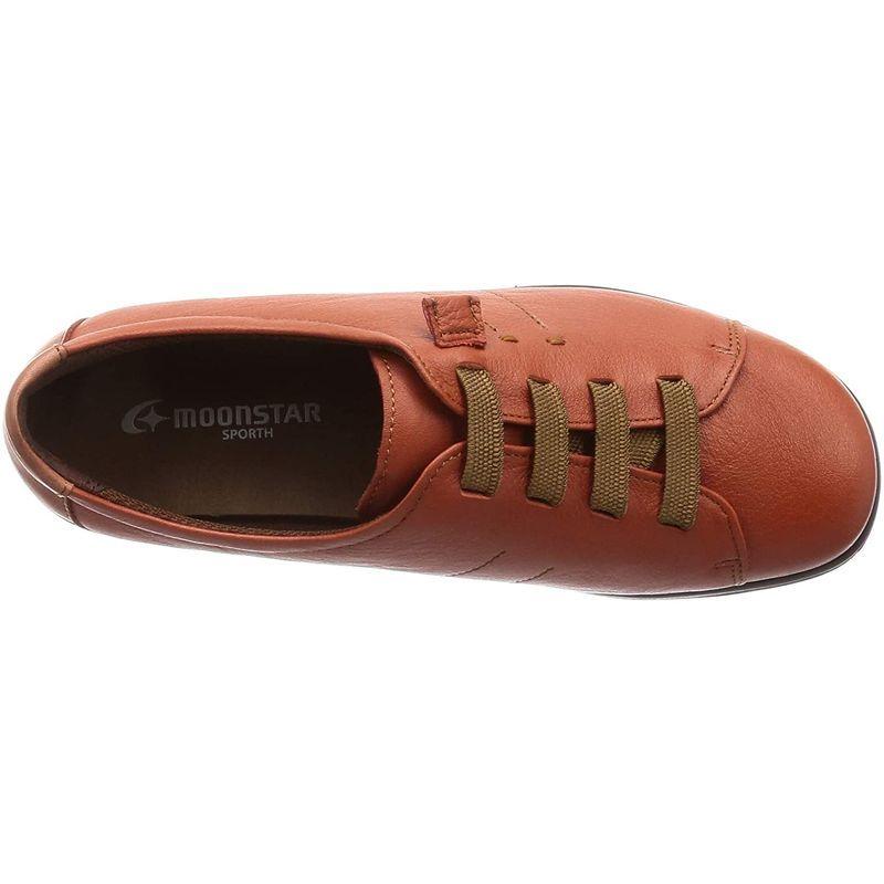 お買い得！ スポルス 日本製 本革 撥水 3E スペラン 防滑ソール 雪寒地仕様 ガーメントレザー ゴム紐 SP2504NSR レディース オレンジ 2 【2674734304】(14347円)