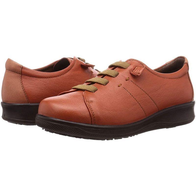 お買い得！ スポルス 日本製 本革 撥水 3E スペラン 防滑ソール 雪寒地仕様 ガーメントレザー ゴム紐 SP2504NSR レディース オレンジ 2 【2674734304】(14347円)