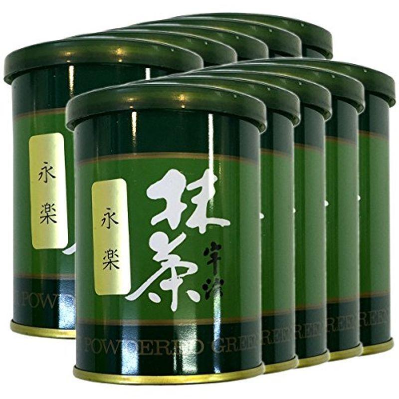 高級宇治抹茶抹茶 粉末 永楽 40g ×10個セット 巣鴨のお茶屋さん 山年園